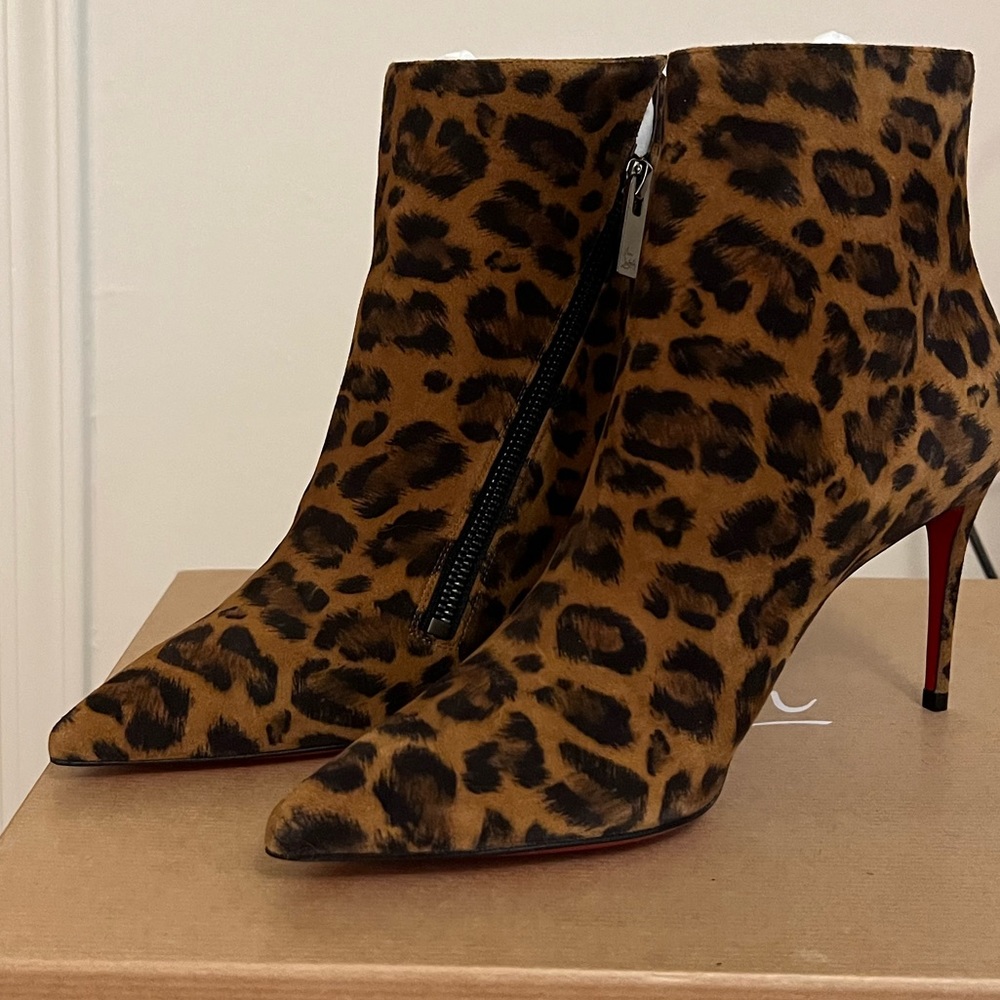 Christian Louboutin Birgikate 85 Leopard Print Boot
